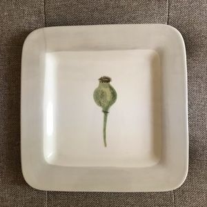 Tag | Square Plate | Floral Watercolor